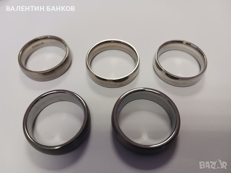 Пръстени от Титан,Волфрамов карбид и медицинска стомана, снимка 1