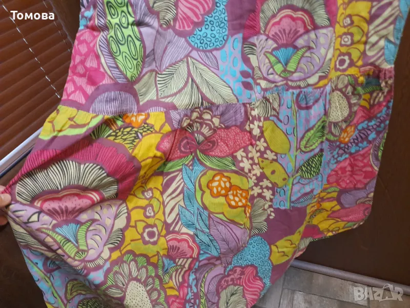 Цветна дълга дамска рокля, снимка 1