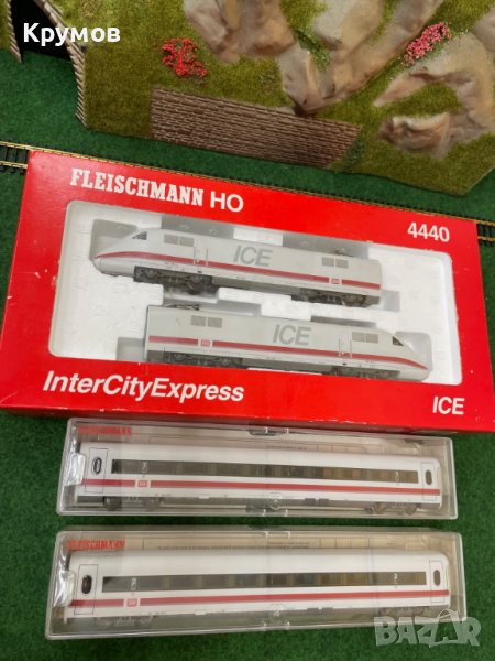 Мотриса 4 вагона Флайшман ICE HO 1:87 влак ЖП модел нова, снимка 1