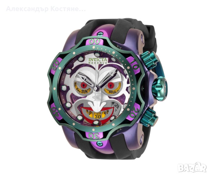 Мъжки часовник Invicta DC Comics Joker Reserve, снимка 1