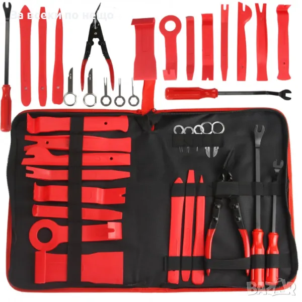 Комплект интериорни инструменти за демонтаж на компоненти по каросерията 19 части StahlMayer, снимка 1