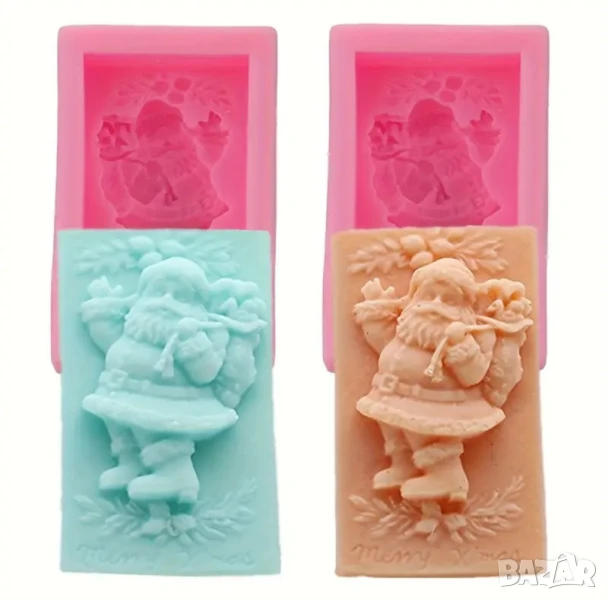 Молд дядо Коледа за сапуни и свещи , снимка 1