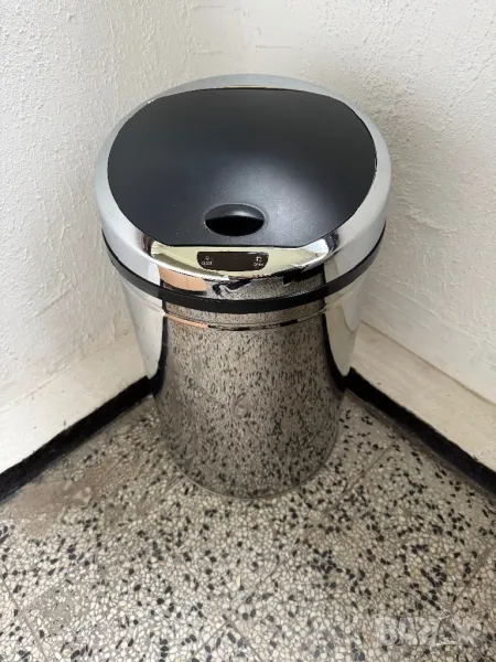 Сензорен Кош за Боклук/Смет/Отпадък, 30L, Хром!, снимка 1