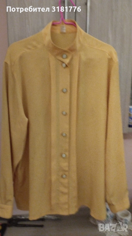 Дамска копринена риза с дълъг ръкав., снимка 1