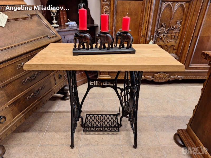 Винтидж маса за трапезария SINGER , снимка 1