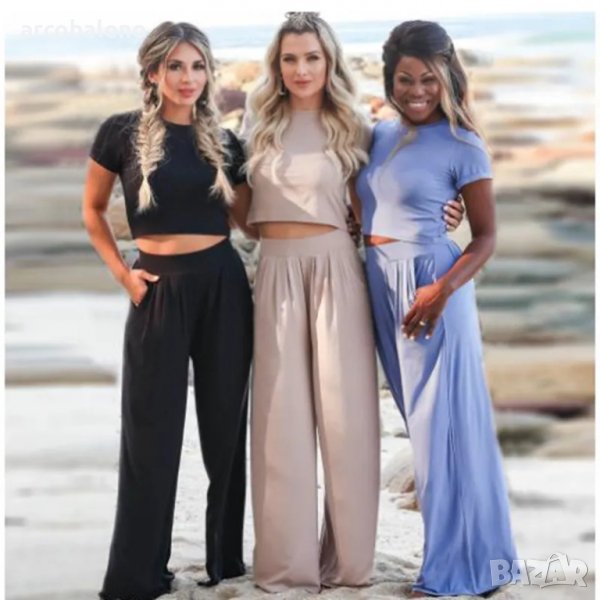 Дамски моден комплект от две части, 3цвята, снимка 1