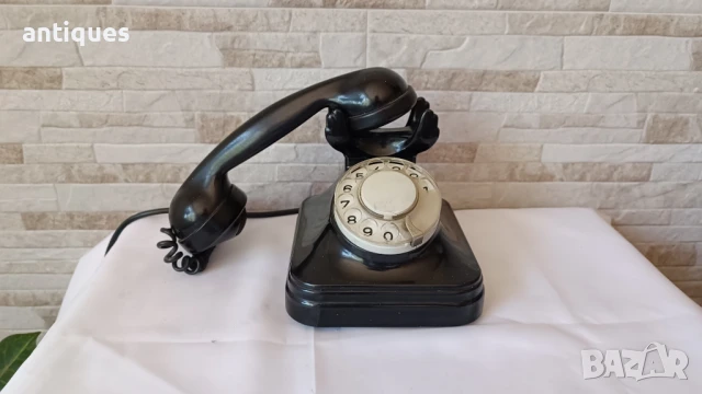Стар немски телефон с вилка-  Siemens - 1950" година, снимка 6 - Антикварни и старинни предмети - 50765687