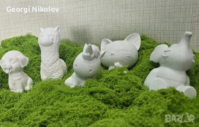 Гипсокерамични кашпи и отливки ръчна изработка, снимка 13 - Декорация за дома - 52139769