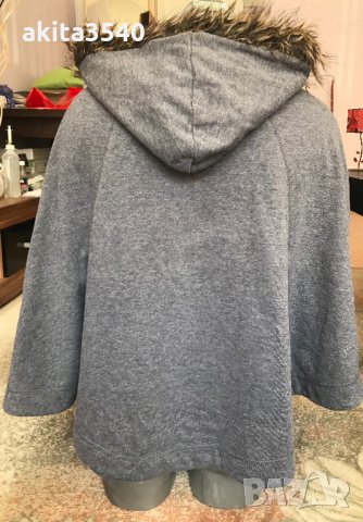 Широка блуза с качулка, снимка 4 - Блузи с дълъг ръкав и пуловери - 32585883