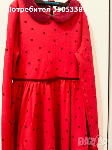 Червена рокля Mini Boden, снимка 2 - Детски рокли и поли - 50884473