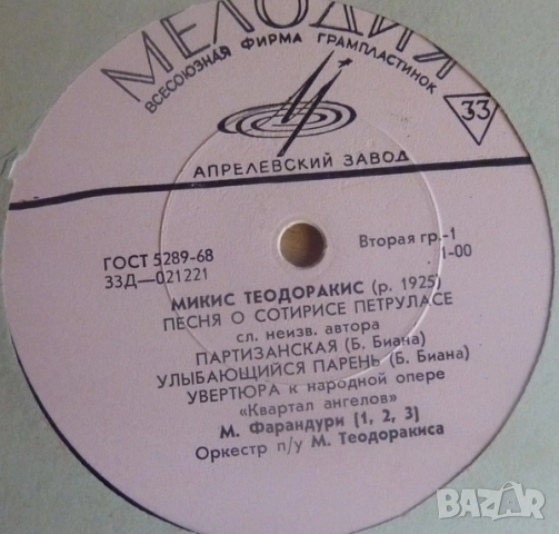 Грамофонни плочи руски Мелодия 1 цени в обявата, снимка 6 - Грамофонни плочи - 41962053