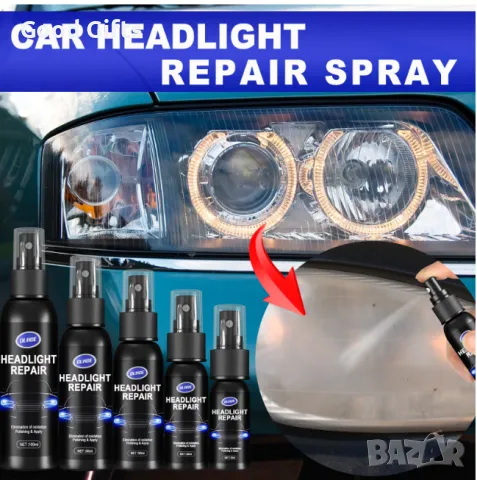 Спрей за възстановяване и полиране на фарове OUHOE, 100 ml – Премахване на окисление, надраскване и , снимка 3 - Аксесоари и консумативи - 50187927