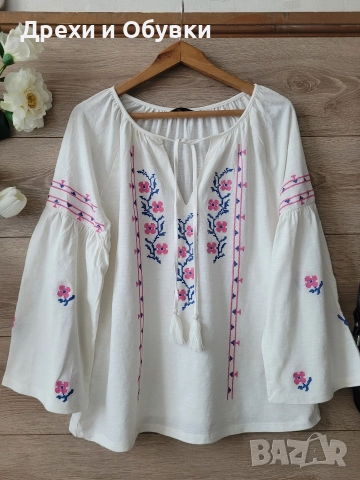Блузамс бродирани шевици цветя 