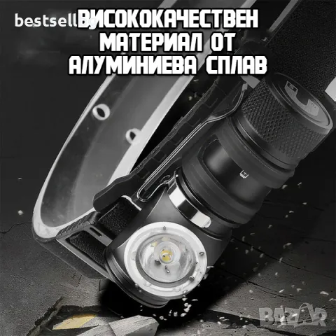 Мощен акумулаторен челник универсален фенер за глава къмпинг лампа, снимка 3 - Къмпинг осветление - 48414323