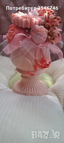 букет от соеви свещи , снимка 3 - Декорация за дома - 49422558