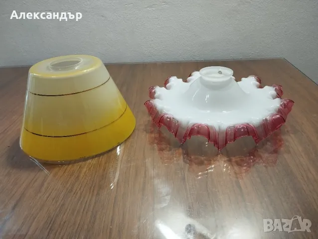 Ретро стъкла за полилей, снимка 4 - Лампи за таван - 47342300