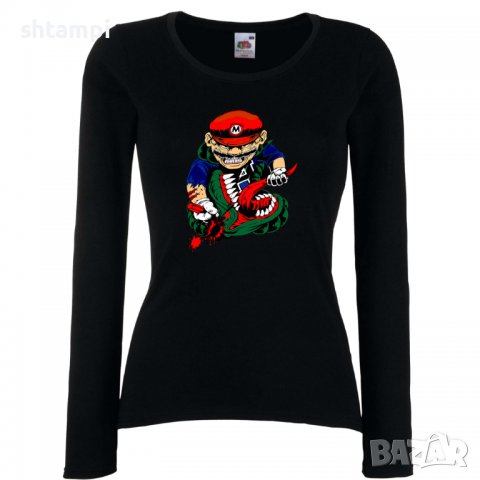 Дамска тениска Mario VS Monster Игра,Изненада,Подарък,Празник,Повод