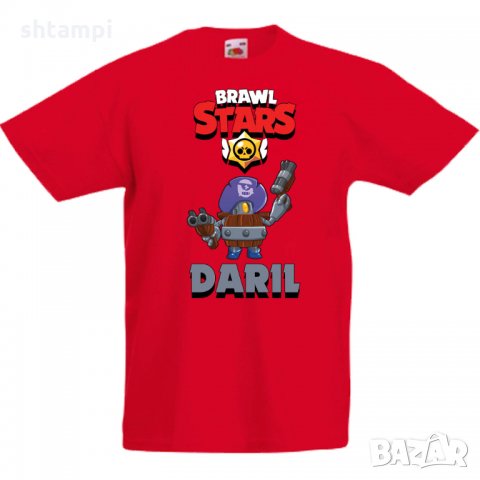 Детска тениска Darryl Brawl Stars, снимка 3 - Детски тениски и потници - 32920403