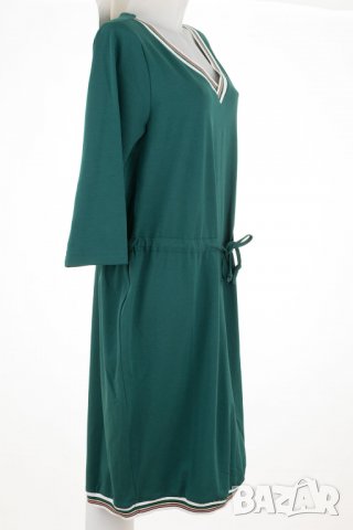 Памучна зелена рокля марка La Aurora, снимка 4 - Рокли - 32398153