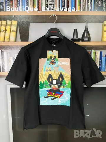 Мъжка тениска Dsquared Bulldog Surfer 2024 !!!