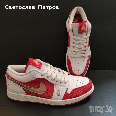 Nike Air Jordan 1 Low Spades SE Найк Обувки 44 размер номер , снимка 1 - Маратонки - 37042627