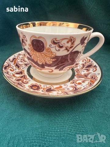 Рядък колеционерски порцеланов сет на ЛФЗ Ломоносов