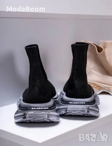 BALENCIAGA • Стилни дамски обувки тип чорап • Два цвята , снимка 6 - Маратонки - 48008269