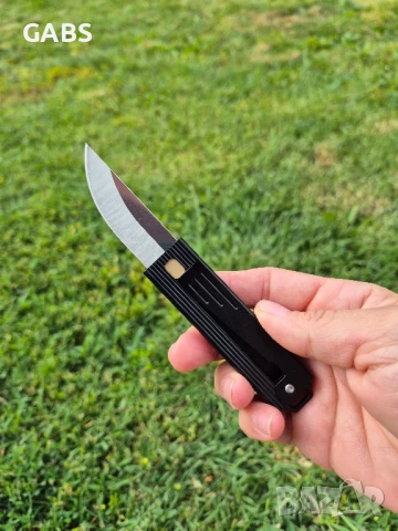 Джобно гравитационно ножче от алуминий, снимка 7 - Ножове - 50672401