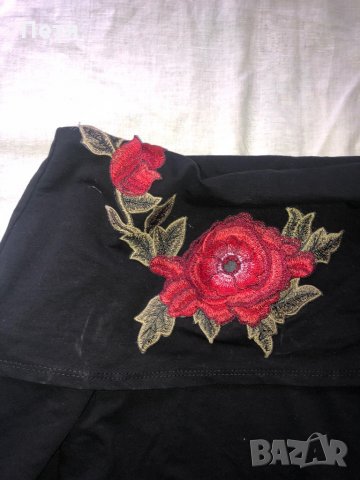 Дамска черна рокля, снимка 2 - Рокли - 28747208