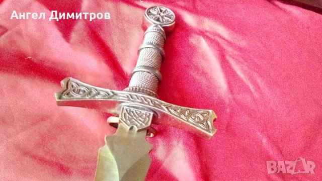 Страхотен тамплиерски меч за стена, снимка 6 - Антикварни и старинни предмети - 36648732