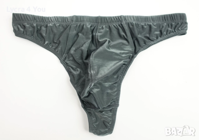 H&M L/XL страхотни сребристи мъжки прашки с лъскав ефект