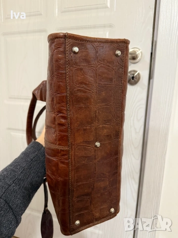 Дамска чанта естествена кожа NICOLI Made in Italy, снимка 3 - Чанти - 53317678