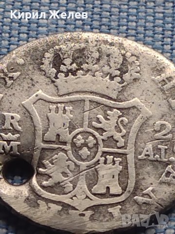 Сребърна монета 2 реала 1808г. Карлос четвърти Мадрид Испания 13629, снимка 10 - Нумизматика и бонистика - 42968431