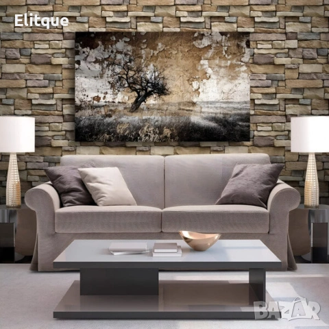 Самозалепващ 3D тапет с тухлен ефект – PVC, водоустойчив и шумоизолиращ, 300 x 35 см