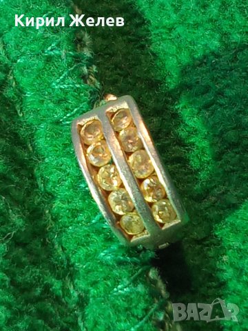 РАЗКОШНА АНГЛИСКА СКЪПОЦЕННА СРЕБЪРНА РЕТРО ОБЕЦА СРЕБРО 925 с ИСКРЯЩИ ЦИРКОНИ 40137, снимка 4 - Обеци - 42466498