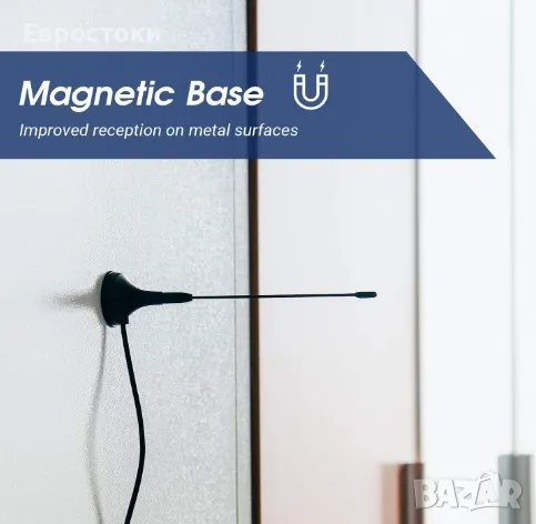 Преносима телевизионна антена August DTA180, Freeview HD TV антена, мощна преносима мини антена , снимка 5 - Приемници и антени - 48524796