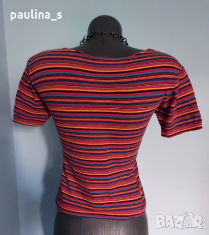 Еластична памучна блуза тип тениска "H&M" ® , снимка 4 - Тениски - 33344259