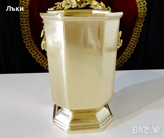 Масивна ваза от месинг Collini,820 гр. , снимка 2 - Антикварни и старинни предмети - 53274676