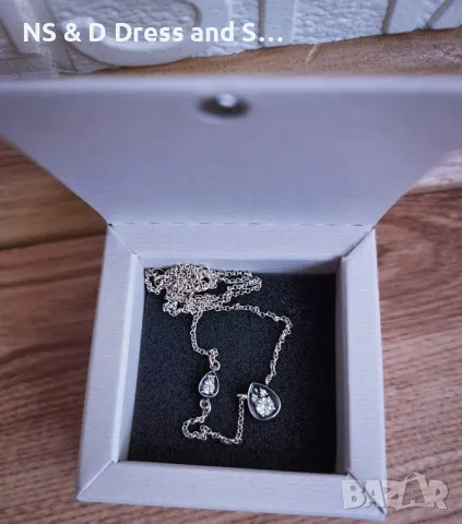 Сребърно колие 925, снимка 7 - Колиета, медальони, синджири - 45954190