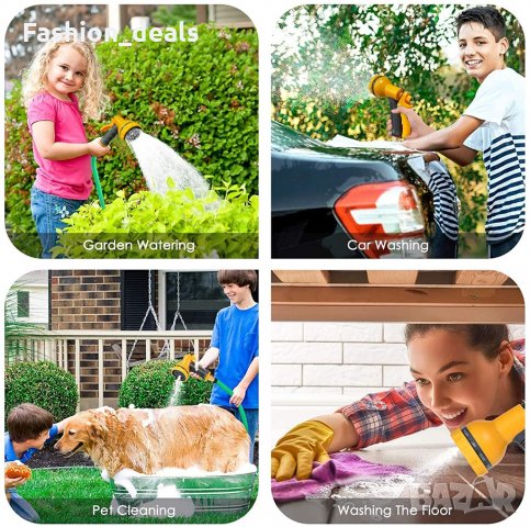 Пистолет за градински маркуч 10 дюзи поливане на растения миене на кола, снимка 6 - Градински инструменти - 33616033