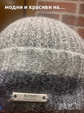 Мъжки каскет вълна и кашмир и мъжка шапка фина вълна Hugo Boss, снимка 9 - Шапки - 53179113