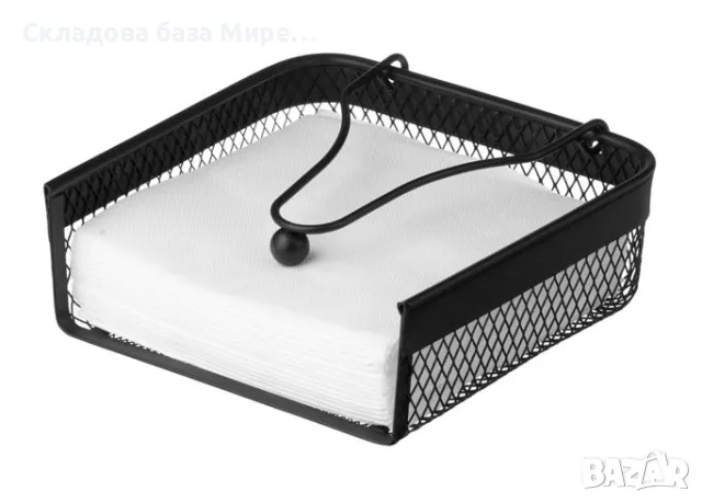 Метален салфетник, 18,5х18,5х6,5см, снимка 1