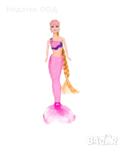 Кукла, Русалка, променя цвета на опашката, 33 см