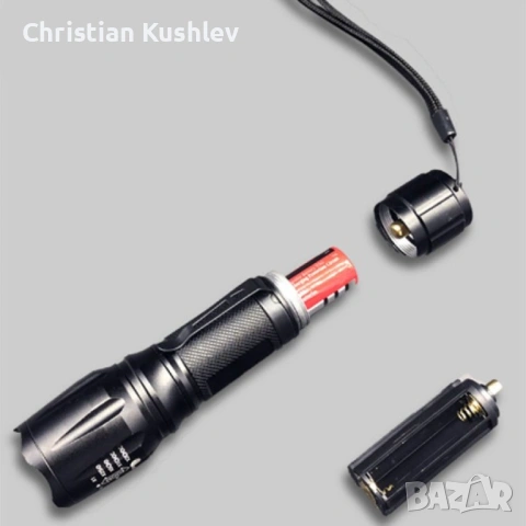 Фенерче Т6 (GD-188)  , телескопично, светодиодно, с алуминиев корпус FL25