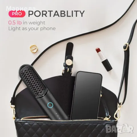 TYMO Porta Pro - Безжична четка за изправяне на коса / Йонна функция, снимка 2 - Други - 50122640