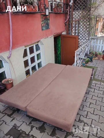 Разтегателен диван-легло, канапе с ракла.190/80/80.В разпънатo състояние ширината е 160 см, снимка 15 - Дивани и мека мебел - 52220700
