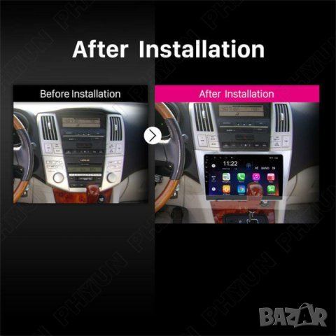 Мултимедия, Двоен дин, за Lexus RX300, RX330, RX350, RX400H, Навигация, плеър, Android, Lexus RX , снимка 10 - Аксесоари и консумативи - 43613647