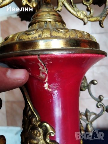 стар бароков свещник , снимка 7 - Антикварни и старинни предмети - 26249075