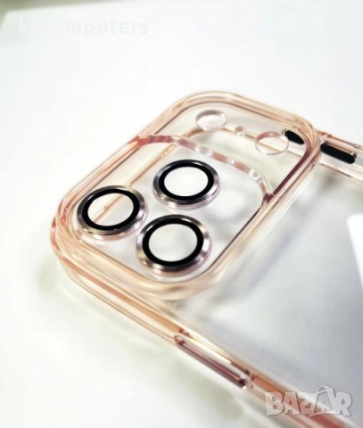 Калъф силикон Clear Camera Protect / Розов-прозрачен / за iPhone 17 Air 6.5 Баркод : 3132430, снимка 2 - Калъфи, кейсове - 52381394