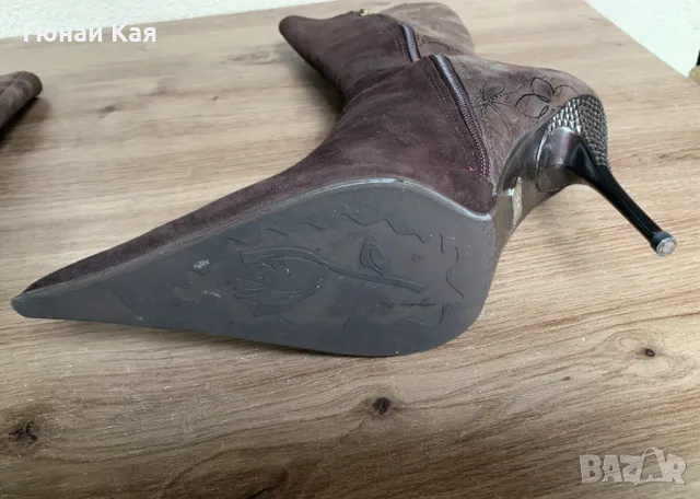 Дамски ботуши на високи токчета №36, снимка 4 - Дамски ботуши - 48554849